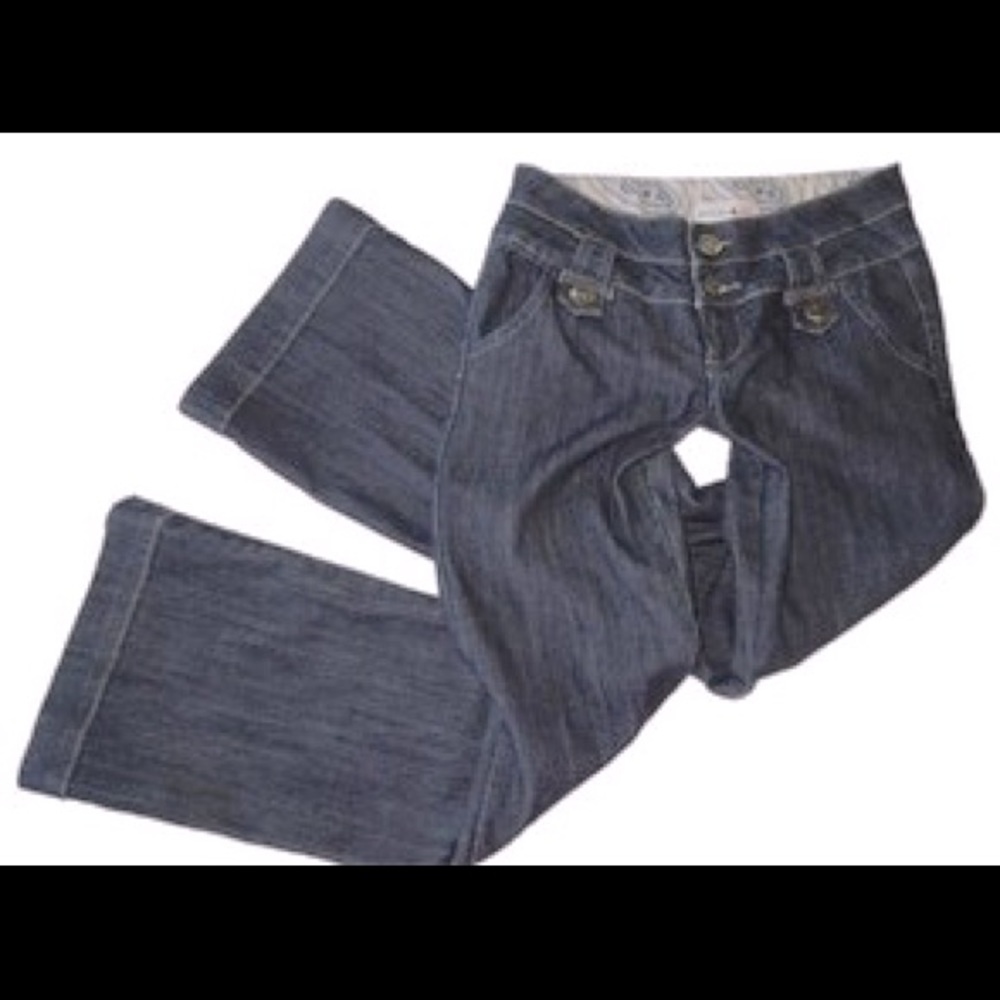 BoomBoom Bootie Sculpt Dark Indigo Low Rise Flares - Picture 7 of 16
